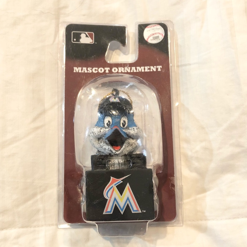 Miami Marlins Florida Mascot Ornament MLB Team Sports America NWT decor